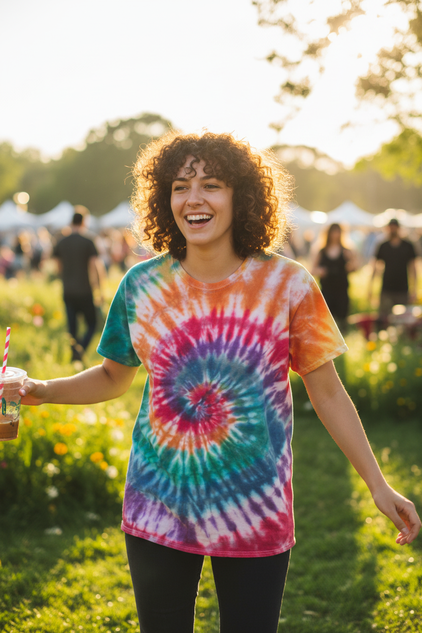Rainbow Multi Color TieDye Lifestyle
